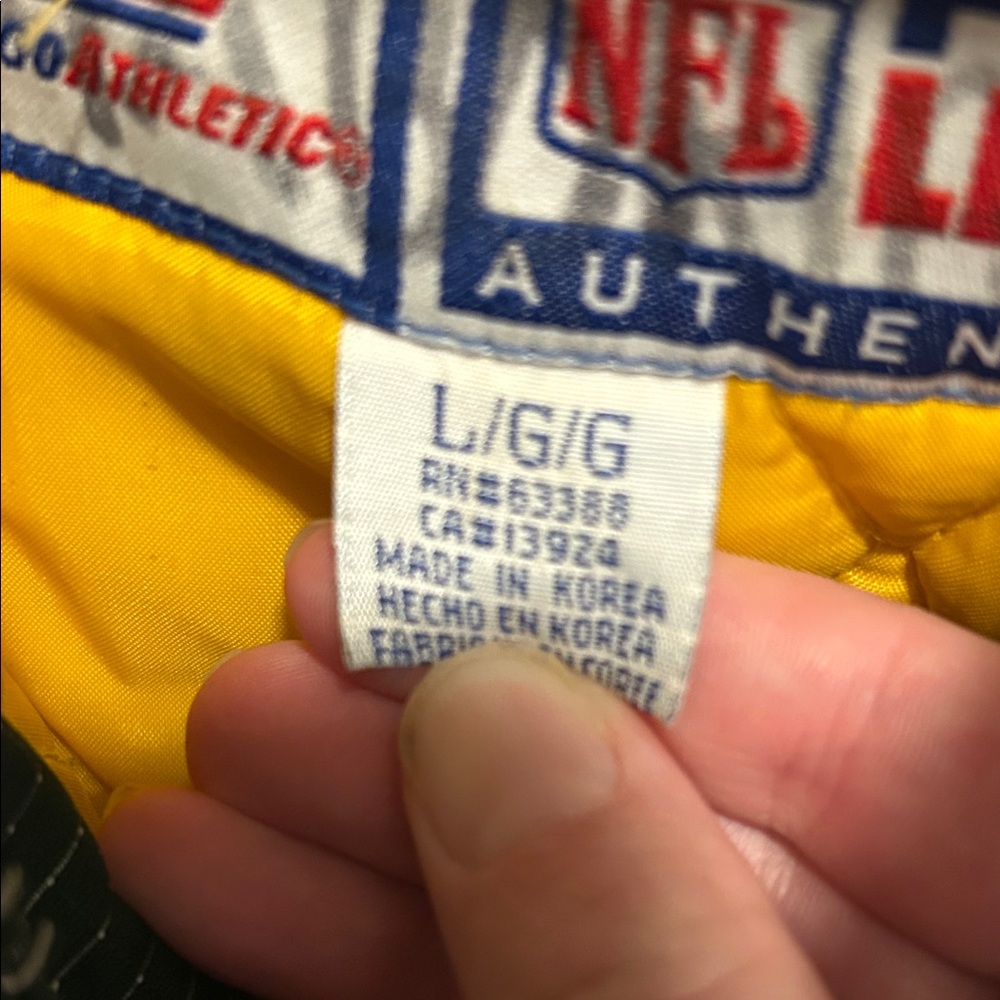 VINTAGE PACKERS LogoAthletic NFL Proline Authentic Puffy Jacket 60s/70s - Picture 7 of 7